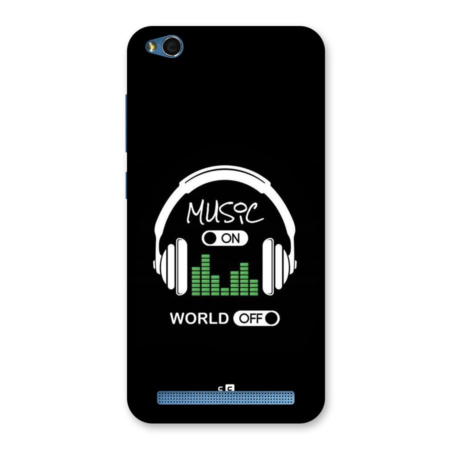 Music On World Off Back Case for Redmi 5A
