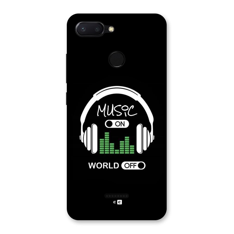 Music On World Off Back Case for Redmi 6