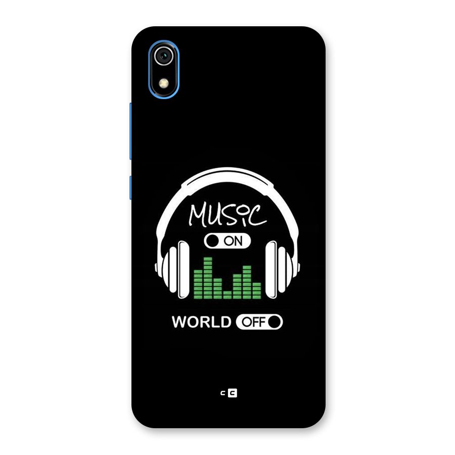 Music On World Off Back Case for Redmi 7A