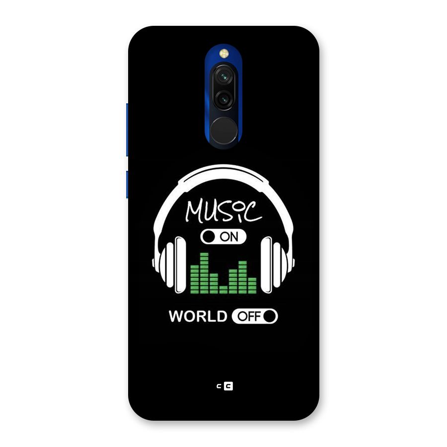 Music On World Off Back Case for Redmi 8