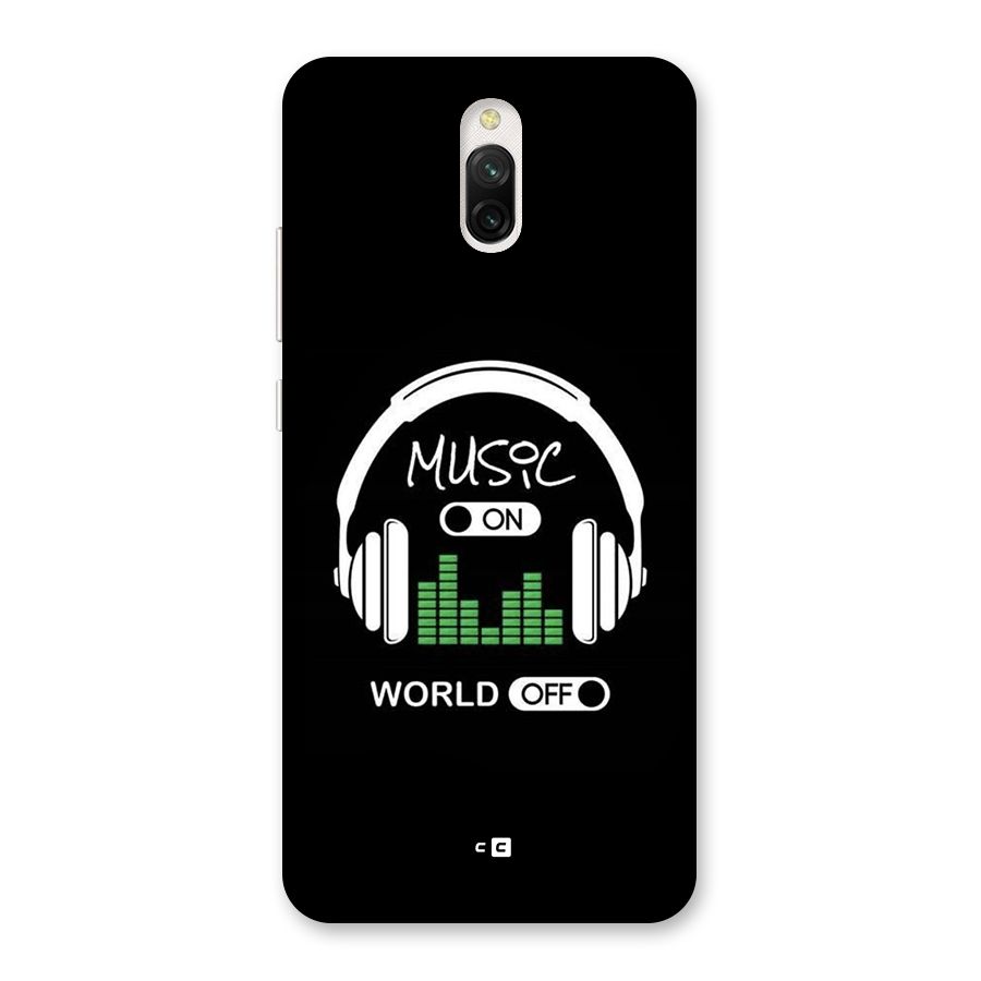 Music On World Off Back Case for Redmi 8A Dual