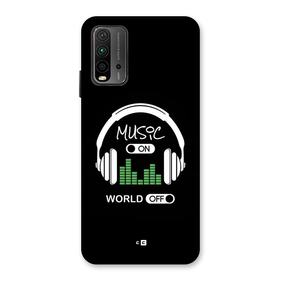 Music On World Off Back Case for Redmi 9 Power
