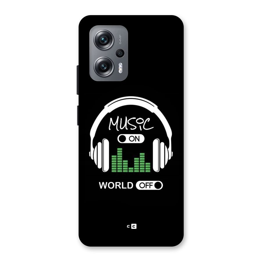Music On World Off Back Case for Redmi K50i