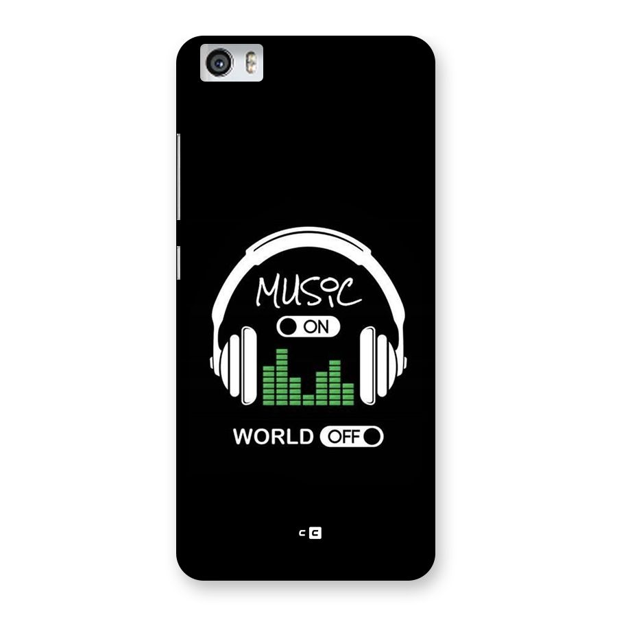 Music On World Off Back Case for Redmi Mi 5