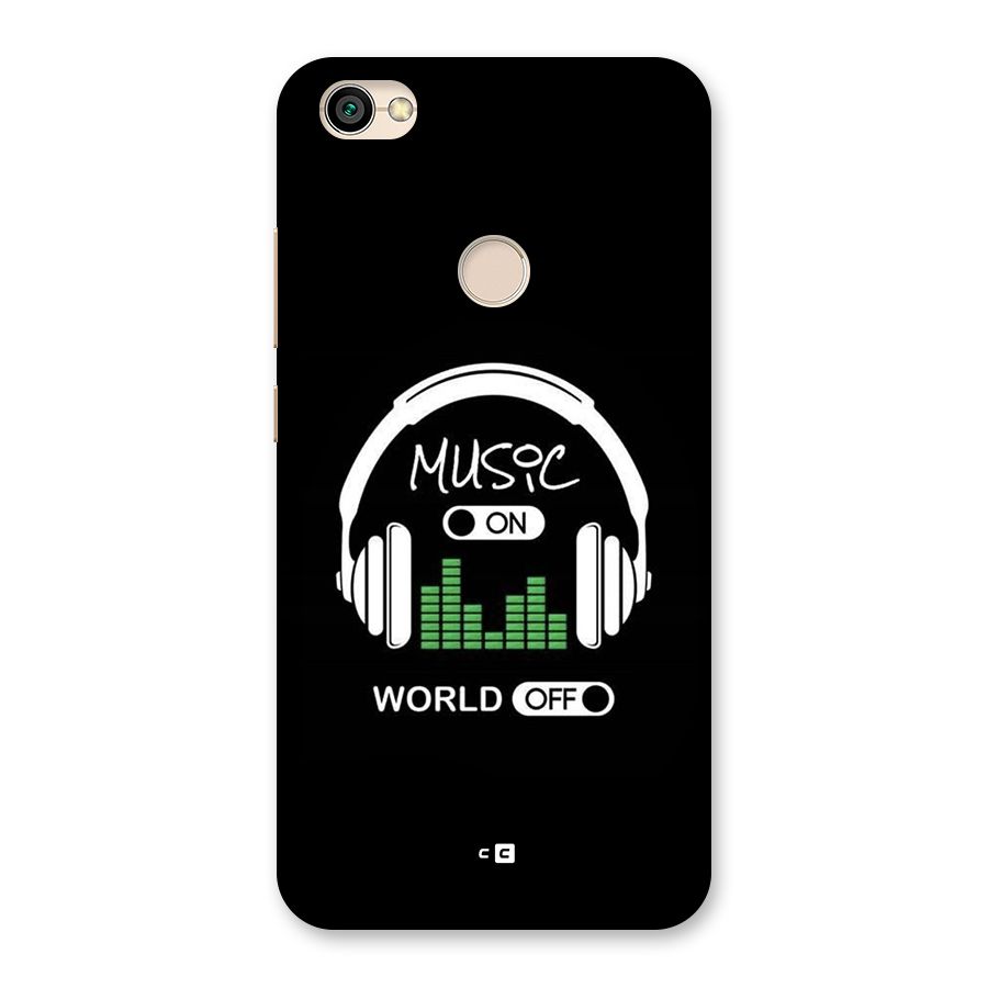 Music On World Off Back Case for Redmi Y1 2017
