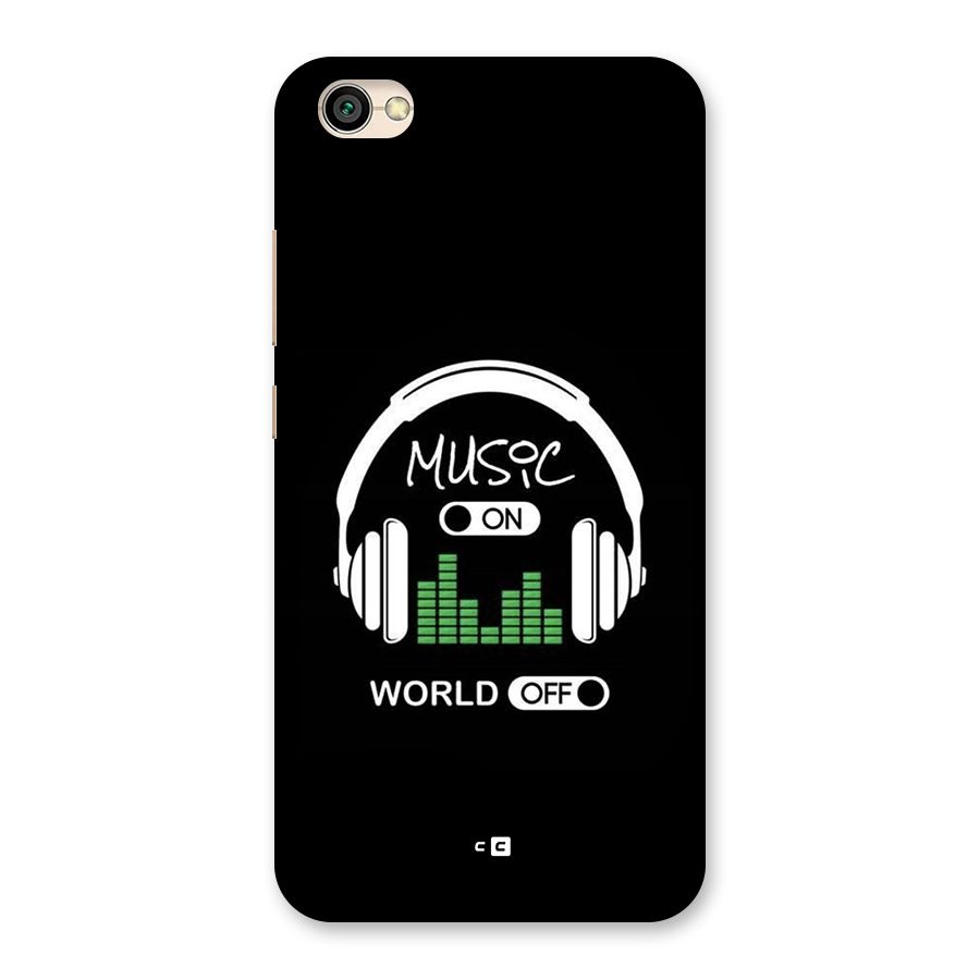 Music On World Off Back Case for Redmi Y1 Lite