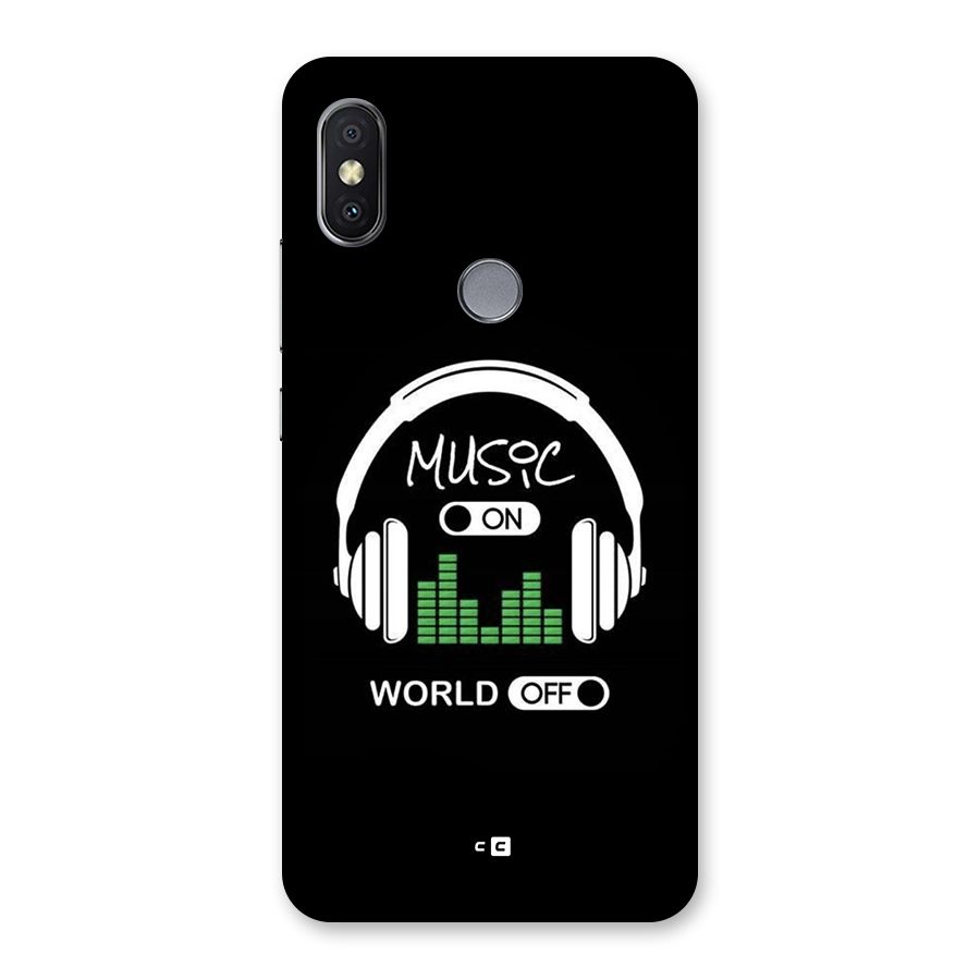 Music On World Off Back Case for Redmi Y2
