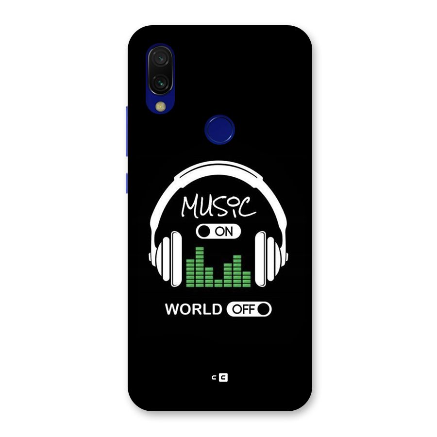 Music On World Off Back Case for Redmi Y3