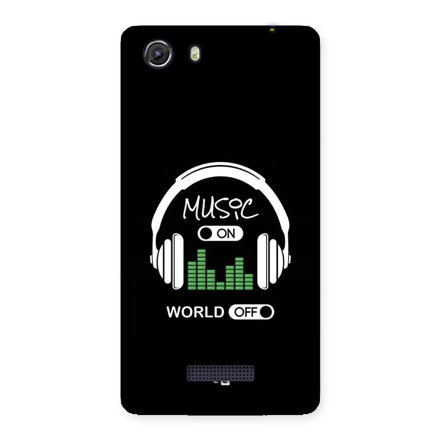 Music On World Off Back Case for Unite 3