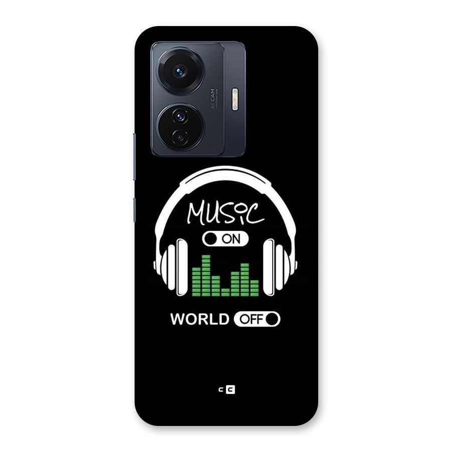 Music On World Off Back Case for Vivo T1 Pro
