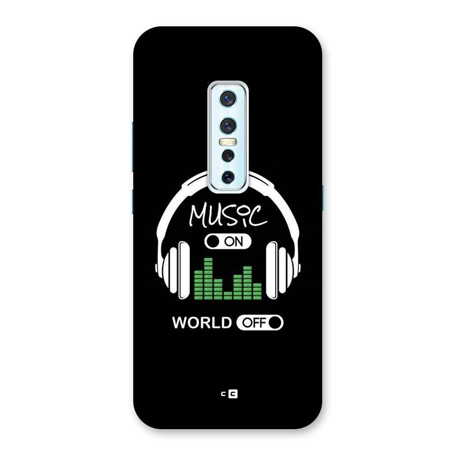 Music On World Off Back Case for Vivo V17 Pro