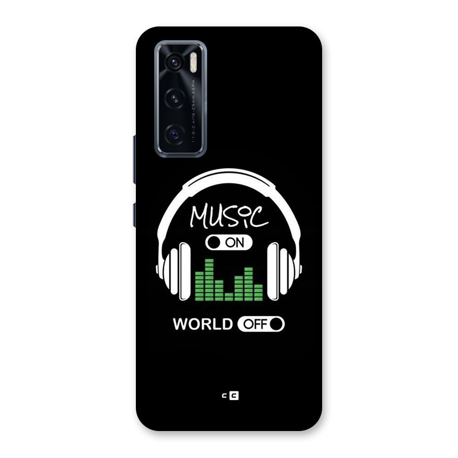 Music On World Off Back Case for Vivo V20 SE