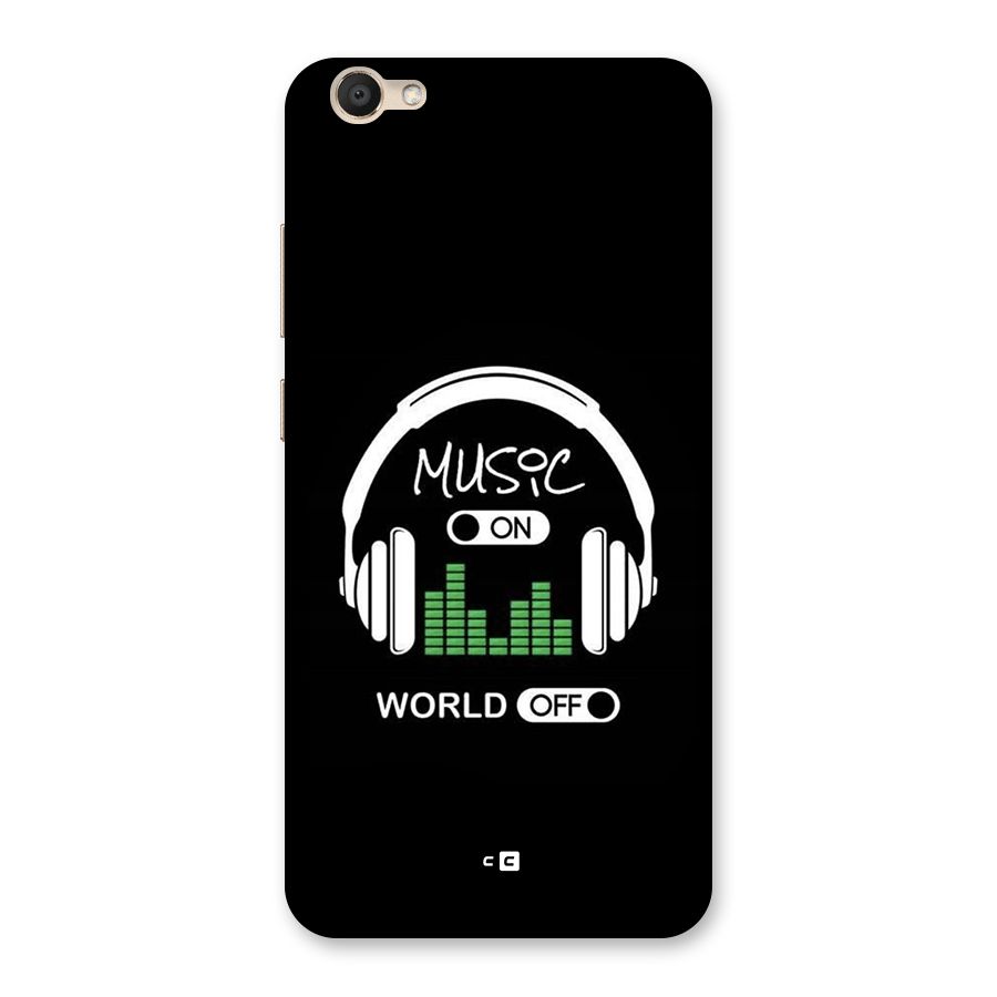 Music On World Off Back Case for Vivo V5