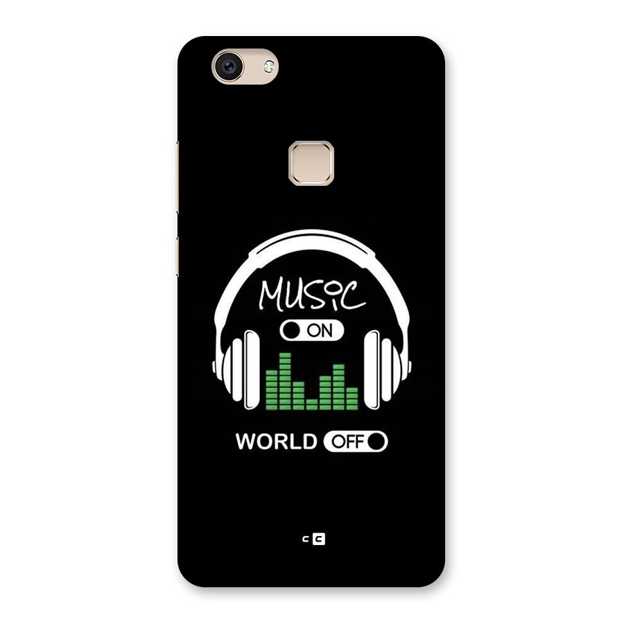 Music On World Off Back Case for Vivo V7