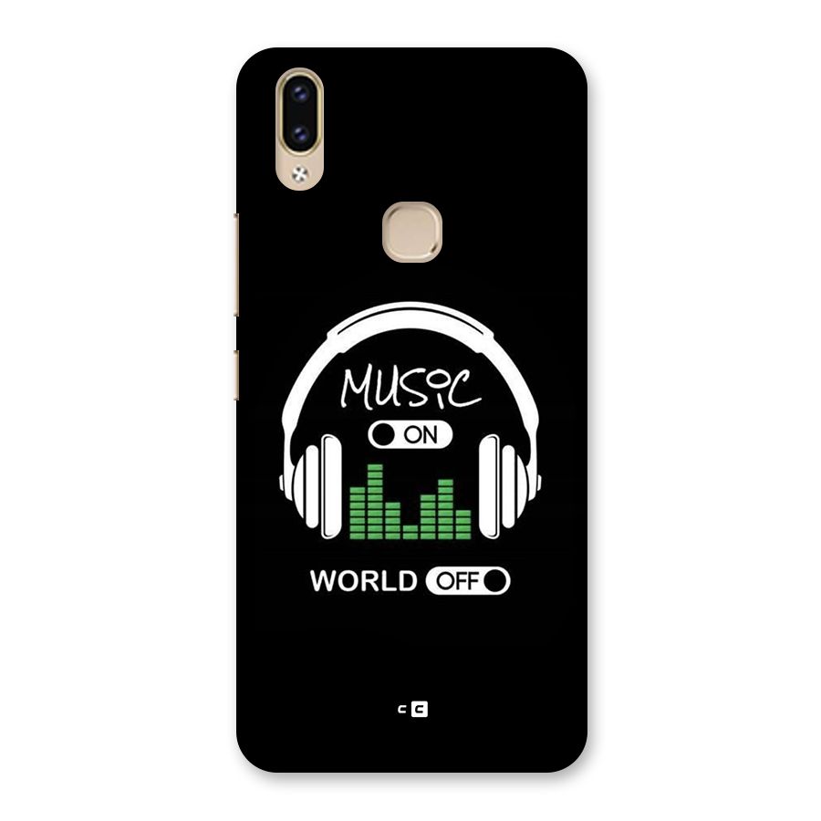 Music On World Off Back Case for Vivo V9 Youth