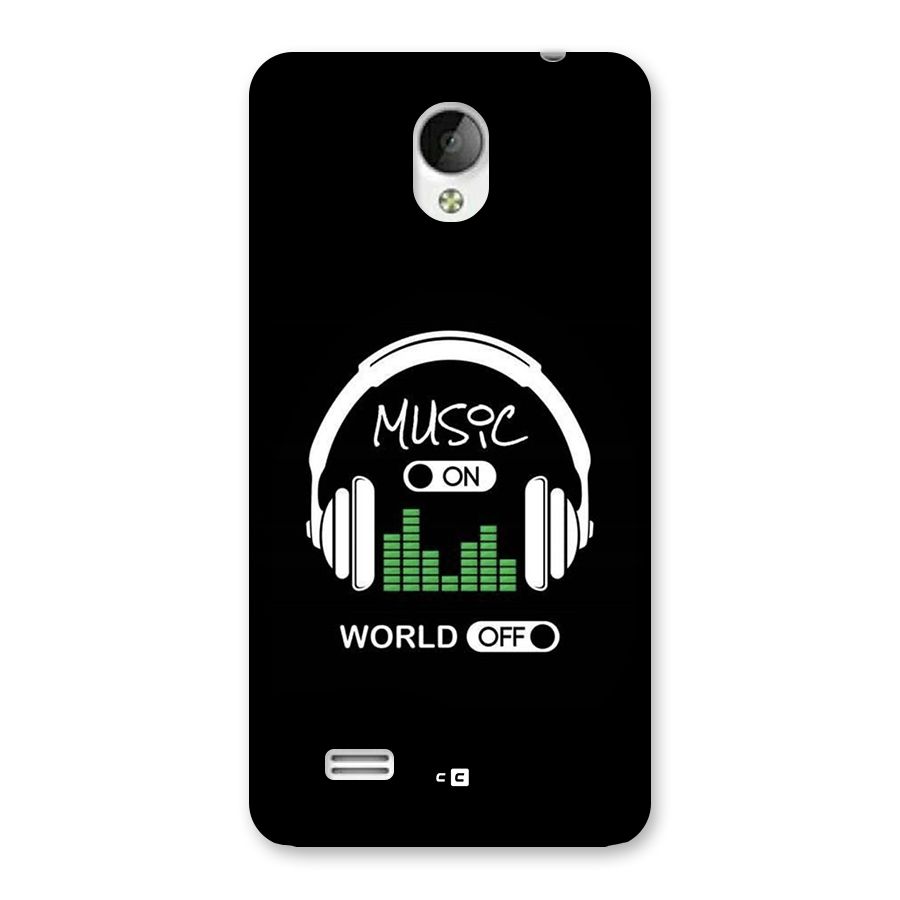 Music On World Off Back Case for Vivo Y21