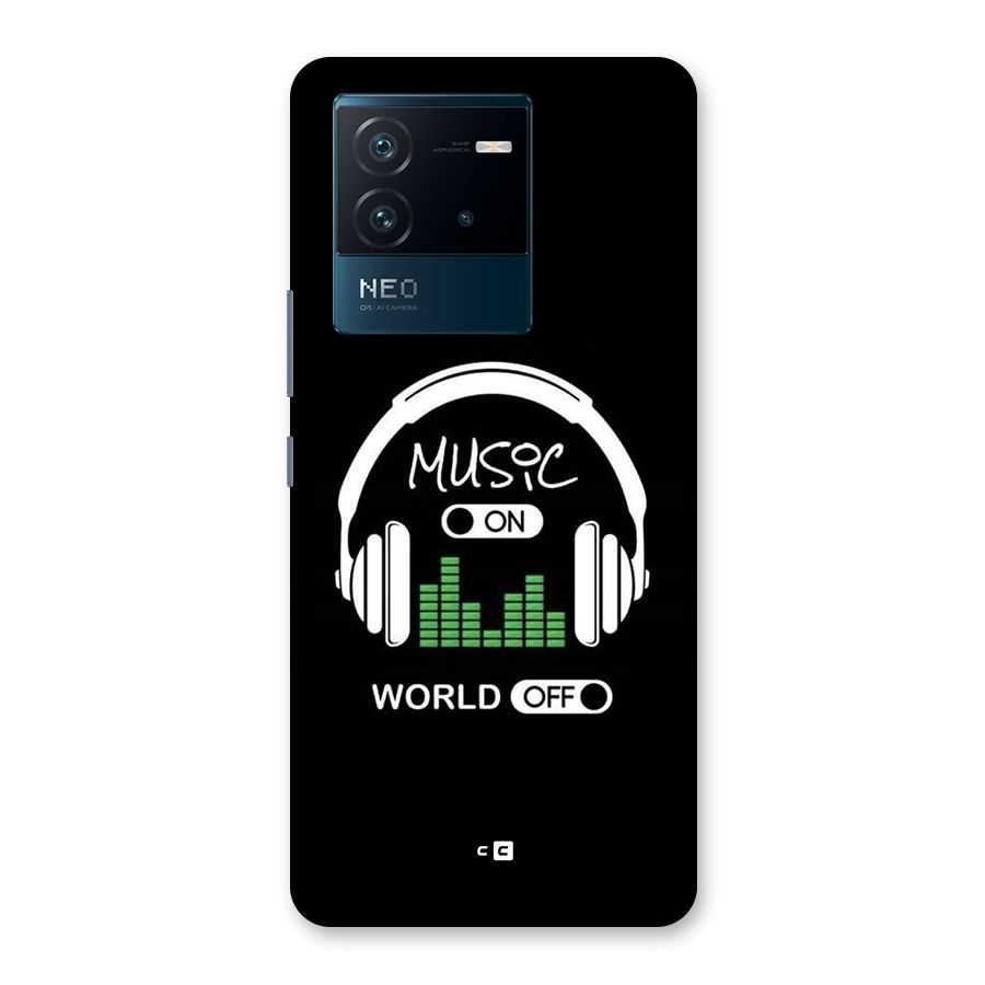 Music On World Off Back Case for Vivo iQOO Neo 6 5G