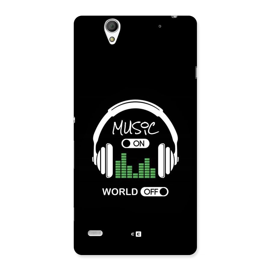Music On World Off Back Case for Xperia C4