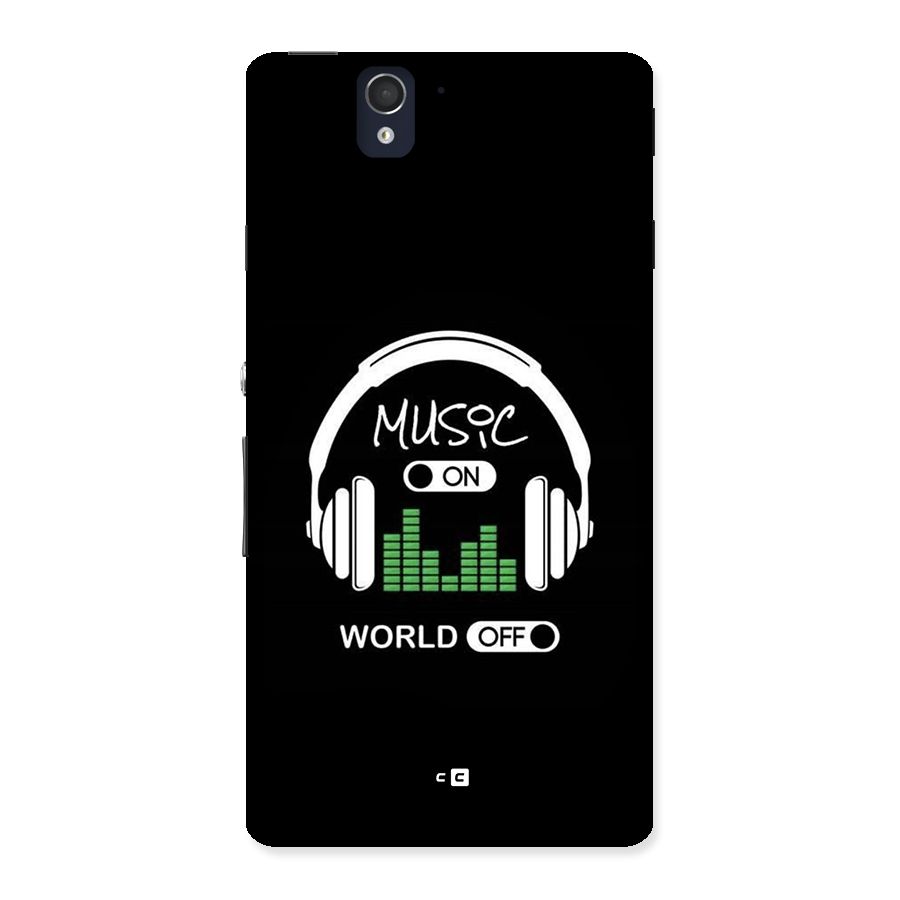 Music On World Off Back Case for Xperia Z