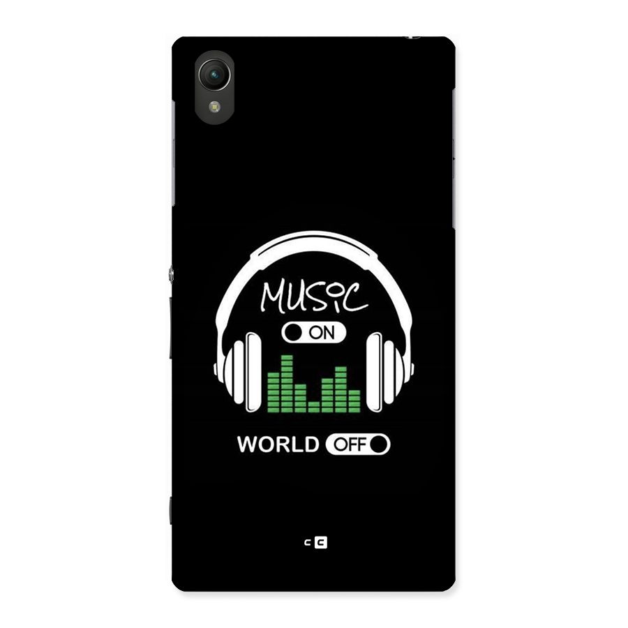 Music On World Off Back Case for Xperia Z1