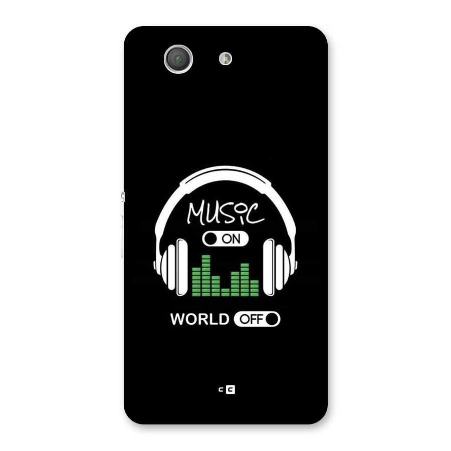 Music On World Off Back Case for Xperia Z3 Compact