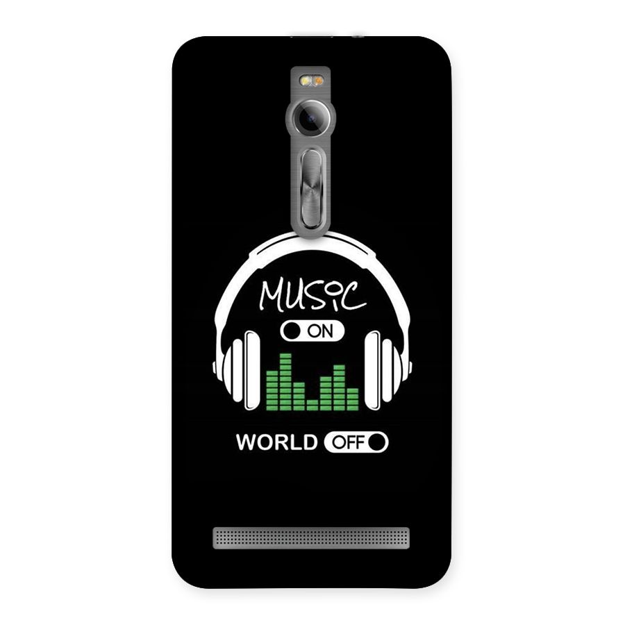 Music On World Off Back Case for Zenfone 2