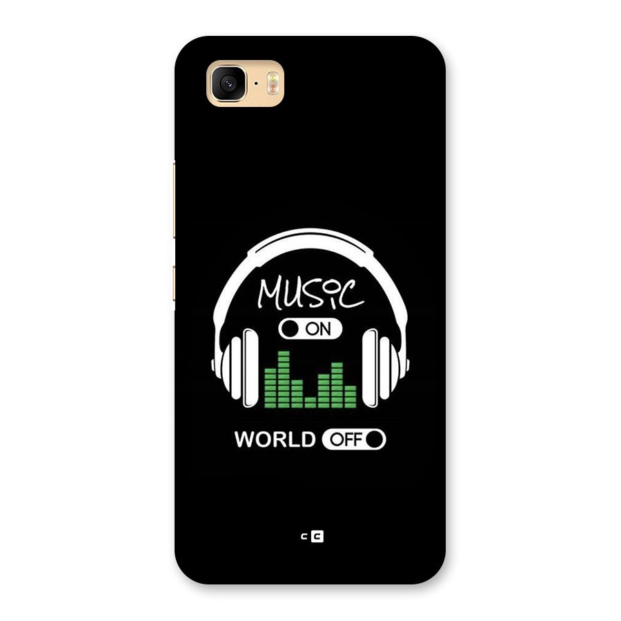 Music On World Off Back Case for Zenfone 3s Max