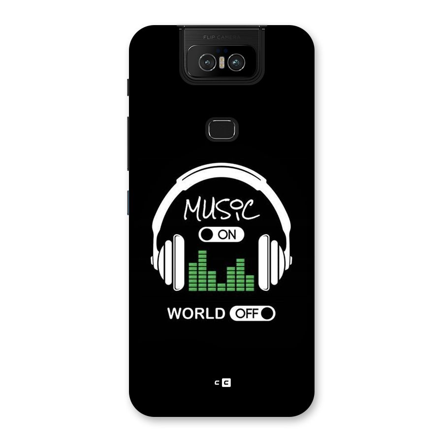 Music On World Off Back Case for Zenfone 6z