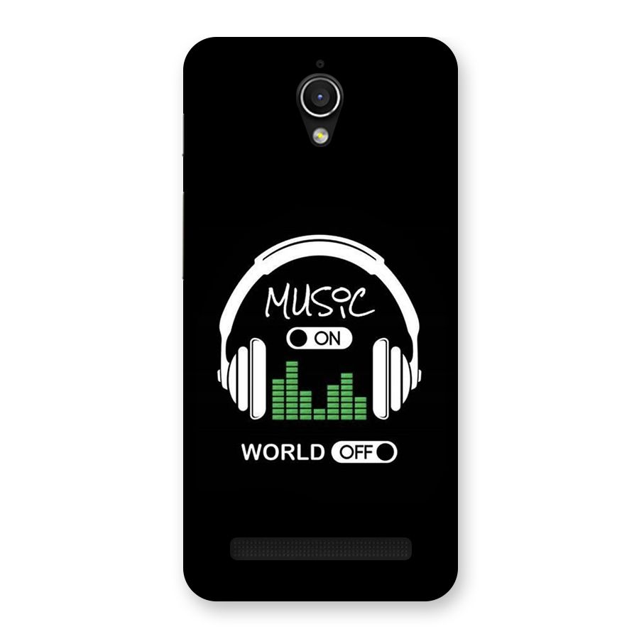 Music On World Off Back Case for Zenfone Go