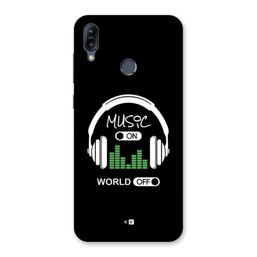 Music On World Off Back Case for Zenfone Max M2