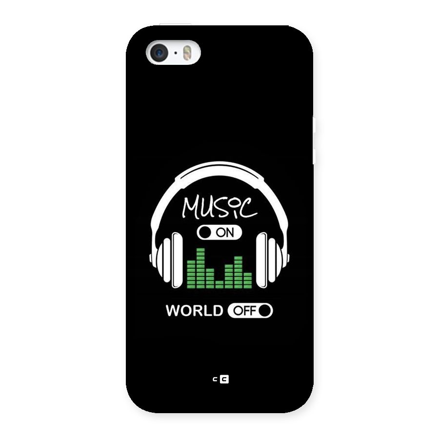 Music On World Off Back Case for iPhone SE 2016