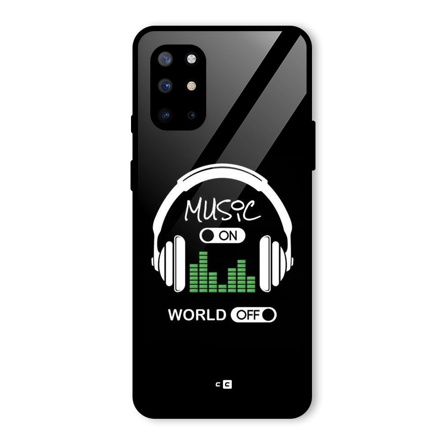 Music On World Off Glass Back Case for OnePlus 8T