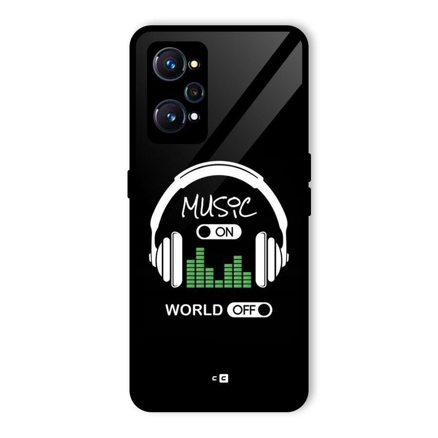 Music On World Off Glass Back Case for Realme GT Neo2