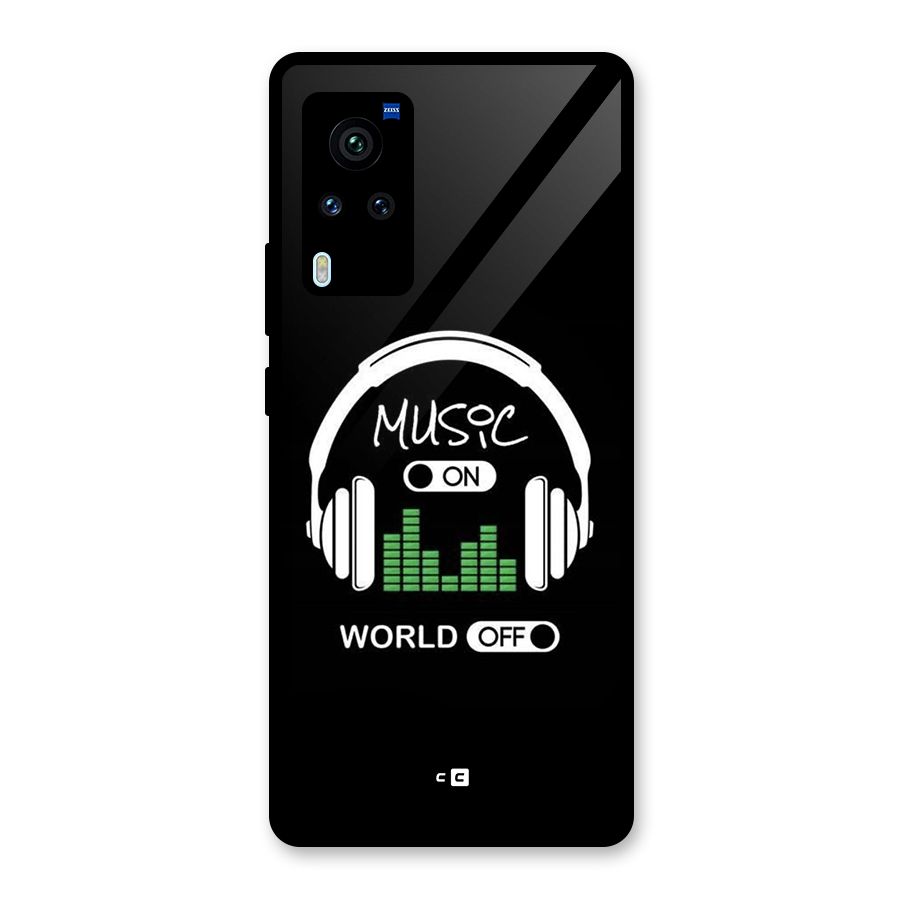 Music On World Off Glass Back Case for Vivo X60 Pro