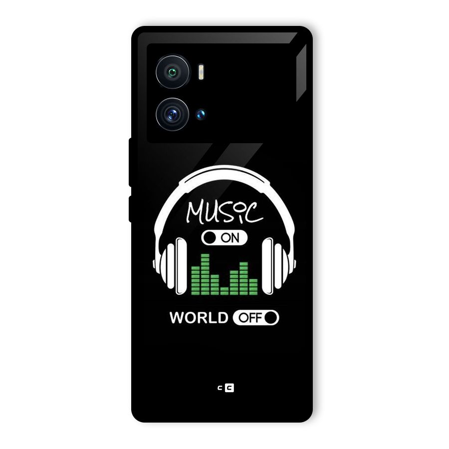 Music On World Off Glass Back Case for Vivo iQOO 9 Pro