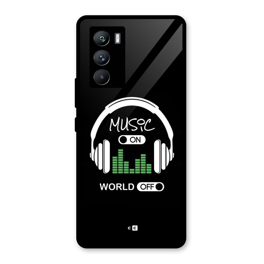 Music On World Off Glass Back Case for Vivo iQOO 9 SE