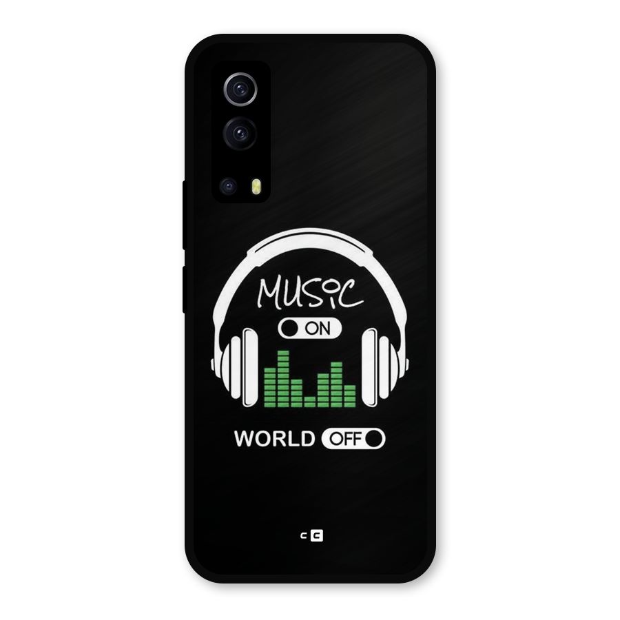 Music On World Off Metal Back Case for iQOO Z3