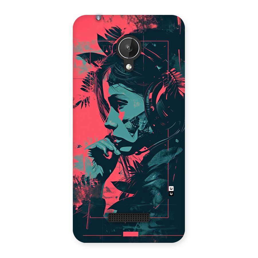 Musical Illustration Back Case for Canvas Spark Q380