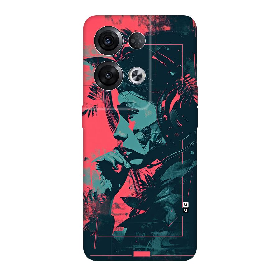 Musical Illustration Back Case for Oppo Reno8 Pro 5G