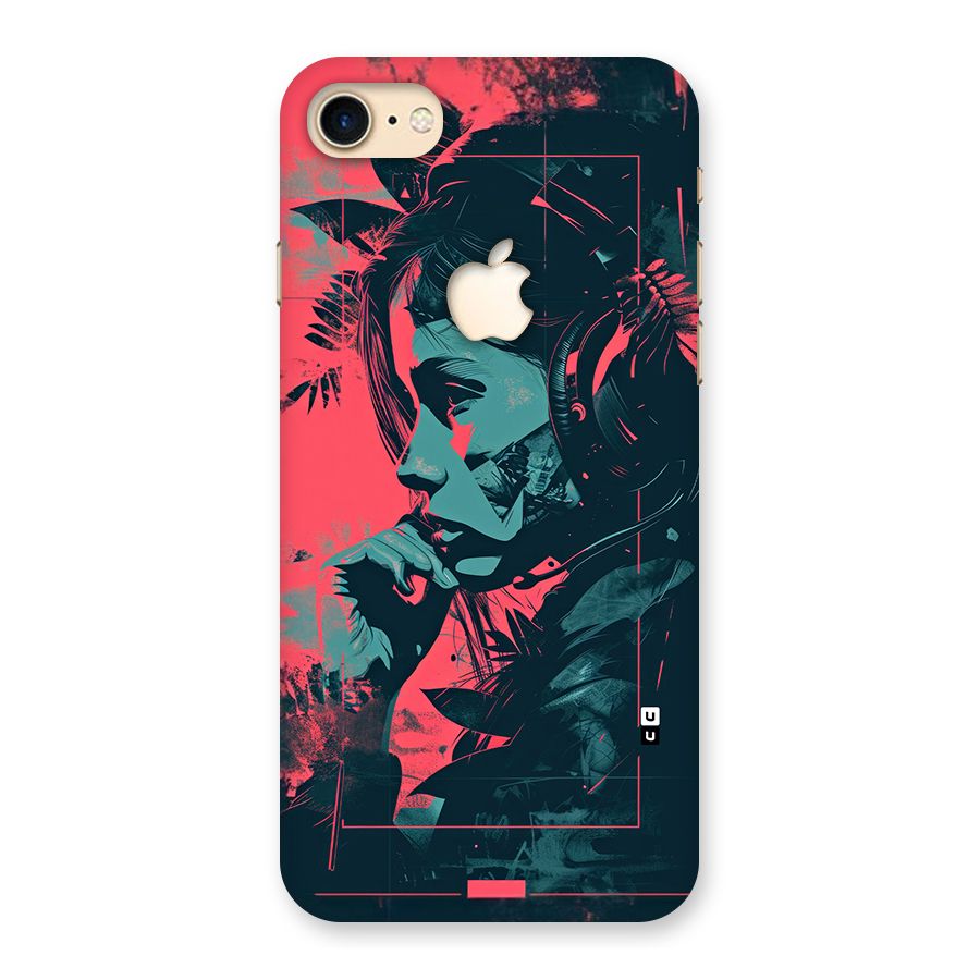 Musical Illustration Back Case for iPhone 7 Apple Cut