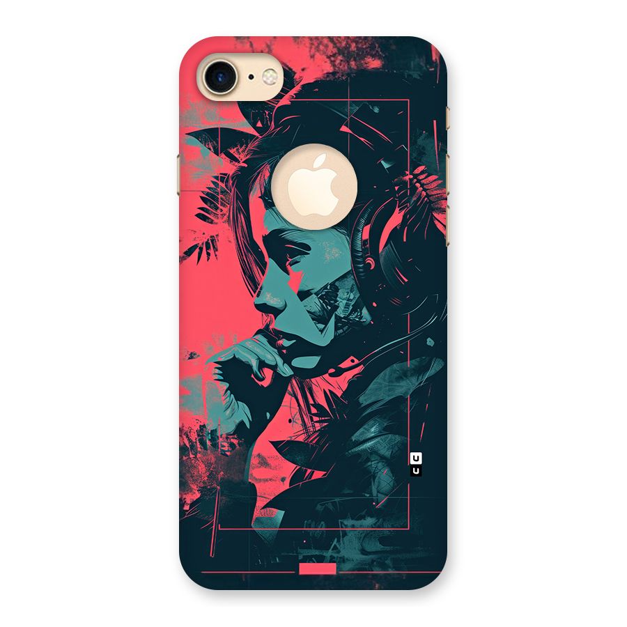 Musical Illustration Back Case for iPhone 7 Logo Cut