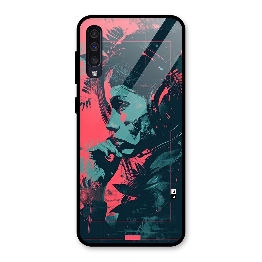 Musical Illustration Glass Back Case for Galaxy A50s