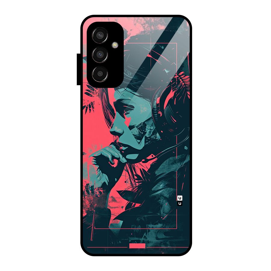 Musical Illustration Glass Back Case for Galaxy F13