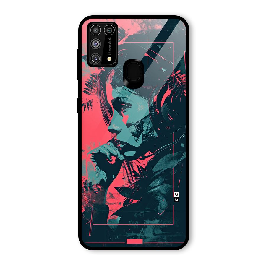 Musical Illustration Glass Back Case for Galaxy F41