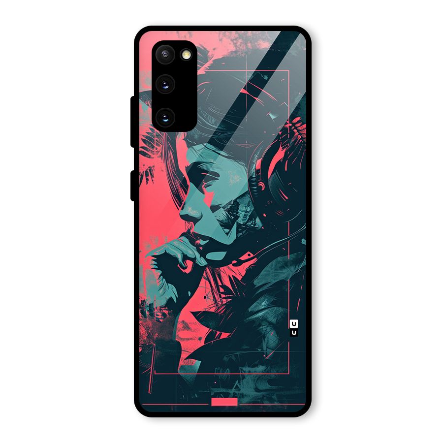 Musical Illustration Glass Back Case for Galaxy S20 FE