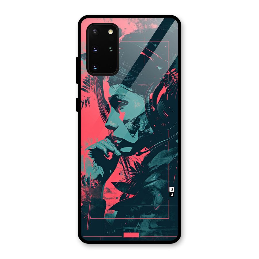 Musical Illustration Glass Back Case for Galaxy S20 Plus
