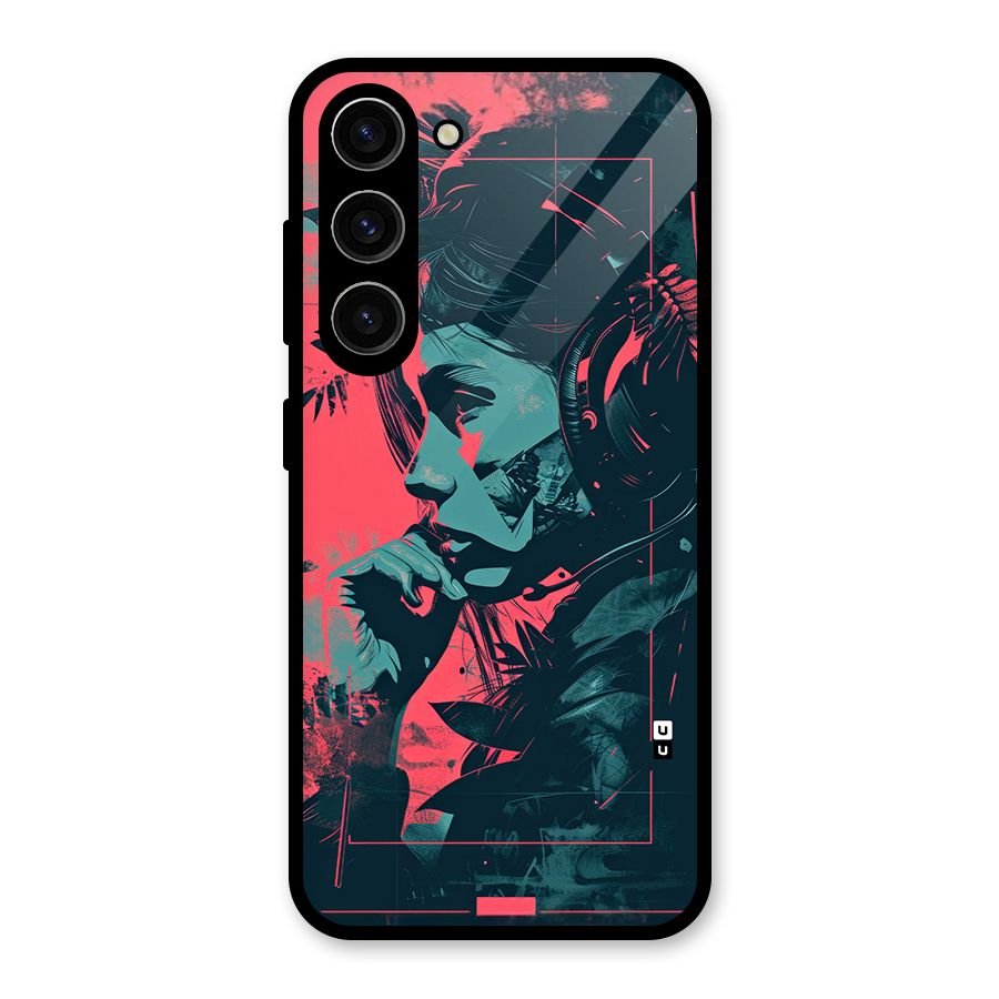 Musical Illustration Glass Back Case for Galaxy S23