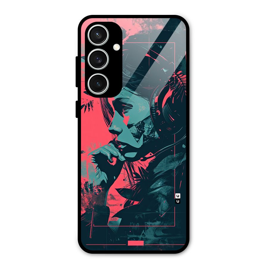 Musical Illustration Glass Back Case for Galaxy S23 FE