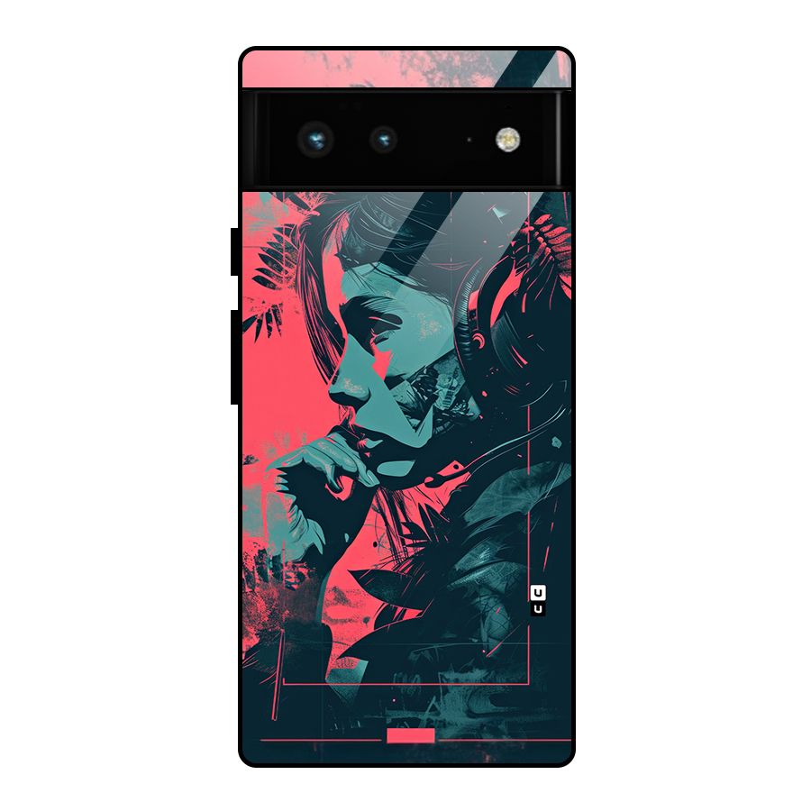Musical Illustration Glass Back Case for Google Pixel 6