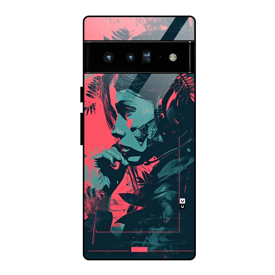 Musical Illustration Glass Back Case for Google Pixel 6 Pro